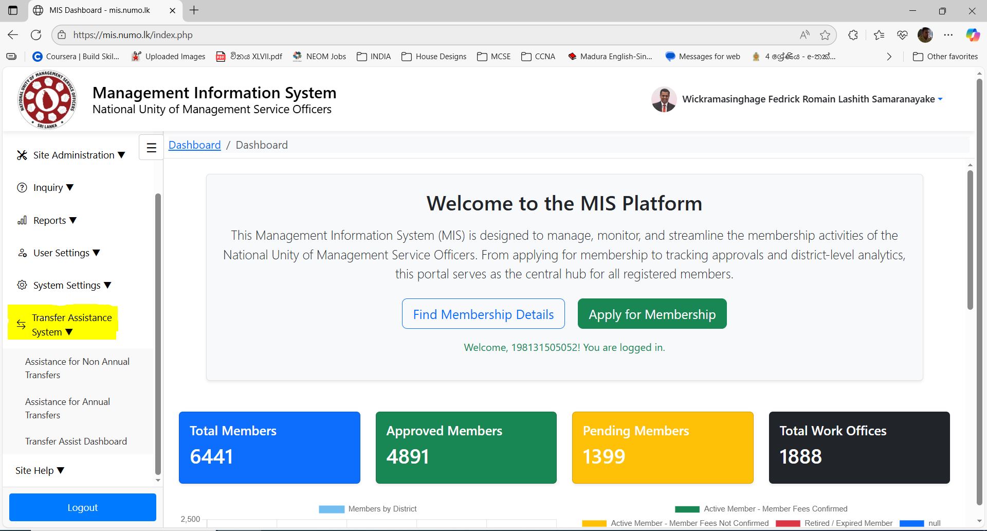 Transfer Assistance System